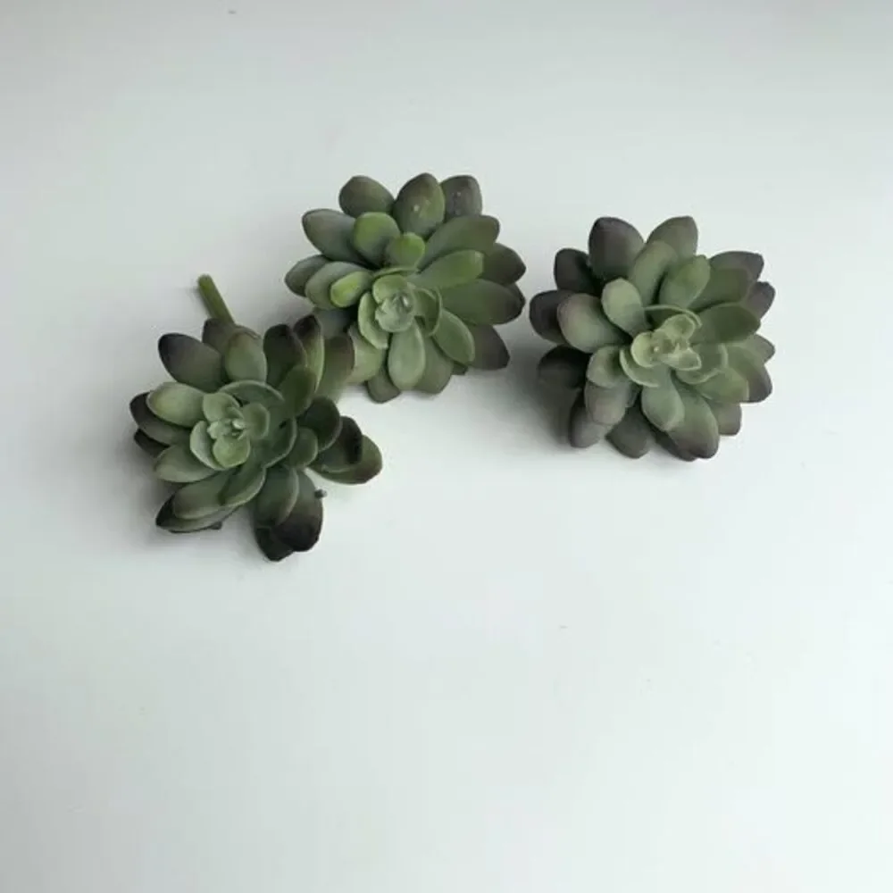 Faux Floral Succulent Stems Set of 3